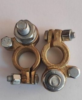 Клема до акумулятора (+) латунь болт D12 0707913011 PS-TRUCK 12-092-007PST