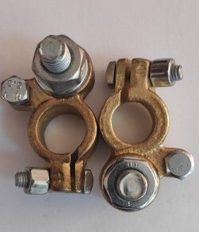 Клема до акумулятора (-) латунь болт D10 0707913001 PS-TRUCK 12-092-009PST