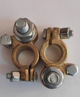 Клема до акумулятора (-) латунь болт D8 0707913001 PS-TRUCK 12-092-008PST