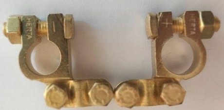 Клема до акумулятора (-) латунь HERTA проста PS-TRUCK 12-092-011PST