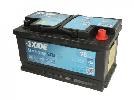 Аккумуляторная батарея EXIDE EL752 (фото 1)