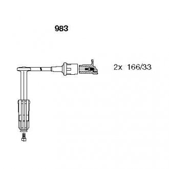 Провода зажигания BREMI 983 (фото 1)