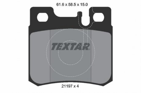 Колодки тормозные TEXTAR 2119701 (фото 1)