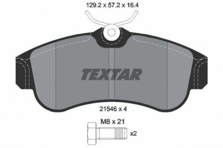 Колодки тормозные TEXTAR 2154601 (фото 1)