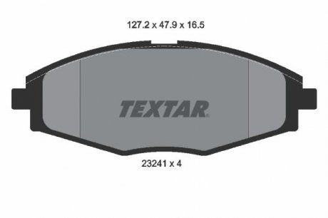 Колодки тормозные TEXTAR 2324102
