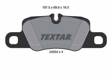 Комплект гальмівних колодок TEXTAR 2455402 (фото 1)