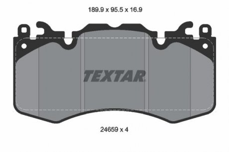 Комплект гальмівних колодок TEXTAR 2465901