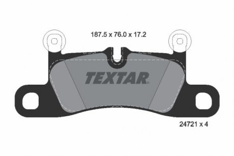 Колодки тормозные TEXTAR 2472101 (фото 1)