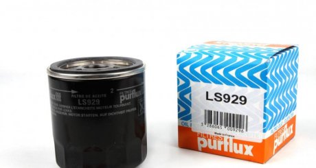 Фільтр масляний VW T5 2.0TDI 09- PURFLUX LS929 (фото 1)