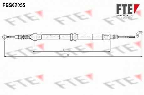 Трос ручника FTE FBS02055