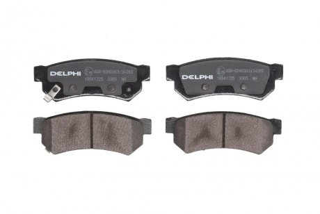 Гальмiвнi колодки дисковi задні Delphi LP3305