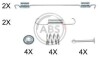 Ремкомплект гальмiвних колодок A.B.S. 0889Q (фото 1)
