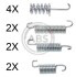 Р-кт колодок ручного гальма VW Crafter 06- (спарка) A.B.S. 0004Q (фото 1)