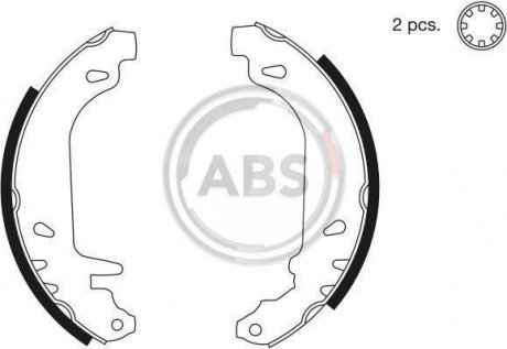 Гальмiвнi колодки барабаннi A.B.S. 8135