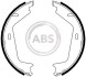 Колодка торм. барабан. стоян. торм VOLVO S80/V70 задн. (ABS) A.B.S. 9071 (фото 1)