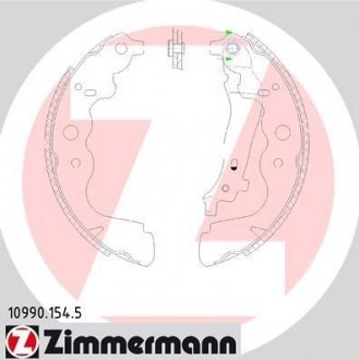 Комплект барабанного гальма ZIMMERMANN 109901545