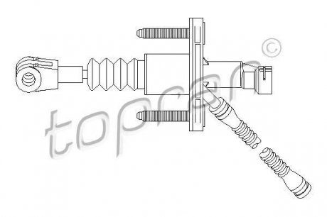Главный цилиндр сцепления TOPRAN / HANS PRIES 207028