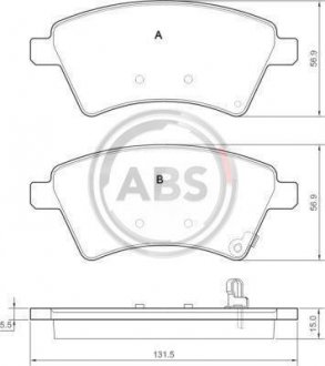 Гальмiвнi колодки дисковi A.B.S. 37532