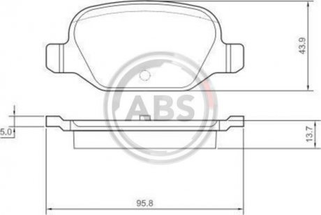 Колодки гальмівні задн. 500/Punto (99-21) A.B.S. 37311