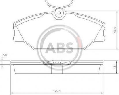 Гальмівні колодки перед. Clio/Megane/Laguna 93- (TRW) A.B.S. 37138