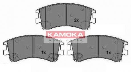 Гальмівні колодки, дискове гальмо (набір) KAMOKA JQ1013238 (фото 1)