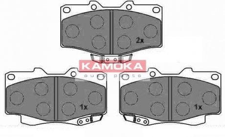 Гальмівні колодки, дискове гальмо (набір) KAMOKA JQ1013704