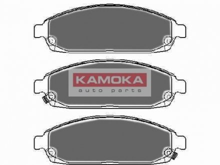 Гальмівні колодки, дискове гальмо (набір) KAMOKA JQ1018004 (фото 1)