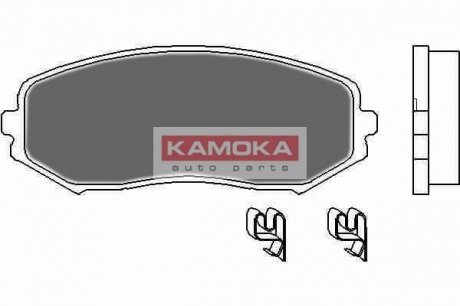 Гальмівні колодки, дискове гальмо (набір) KAMOKA JQ1018120