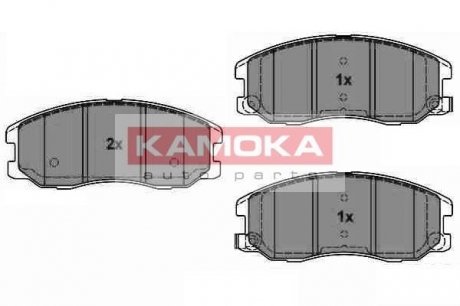 Гальмівні колодки, дискове гальмо (набір) KAMOKA JQ1018616 (фото 1)