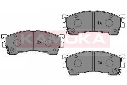 Гальмівні колодки, дискове гальмо (набір) KAMOKA JQ1011900 (фото 1)