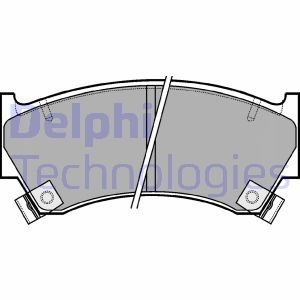 Гальмiвнi колодки дисковi Delphi LP1590