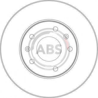 Гальмiвнi диски переднi A.B.S. 17011 (фото 1)