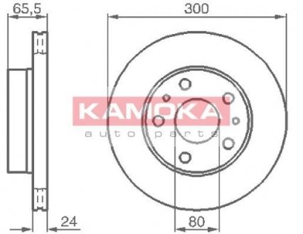 Гальмiвнi диски KAMOKA 1031536 (фото 1)