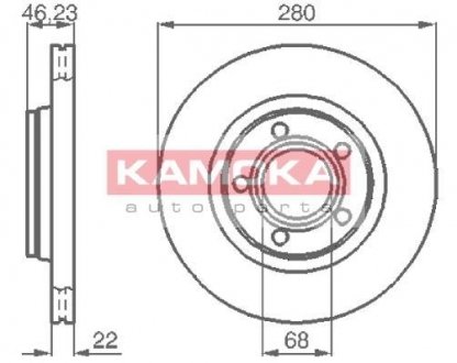 Гальмiвнi диски KAMOKA 1032006
