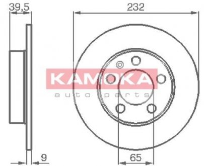 Гальмiвнi диски KAMOKA 1036068 (фото 1)
