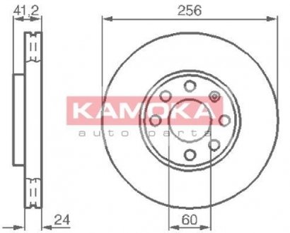 Гальмiвнi диски KAMOKA 1036808 (фото 1)