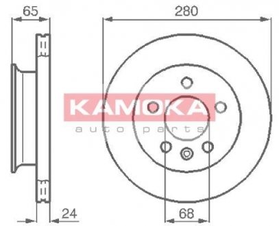 Гальмiвнi диски KAMOKA 103854