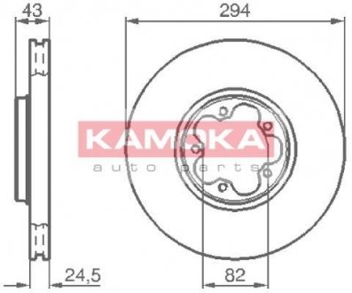 Гальмівний диск KAMOKA 1032224