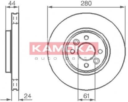 Гальмiвнi диски KAMOKA 1032248 (фото 1)