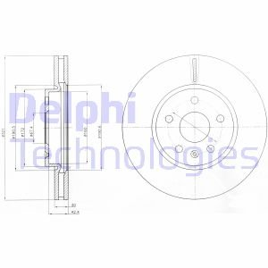 Гальмiвнi диски Delphi BG4189C