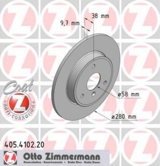 Гальмiвнi диски ZIMMERMANN 405410220 (фото 1)