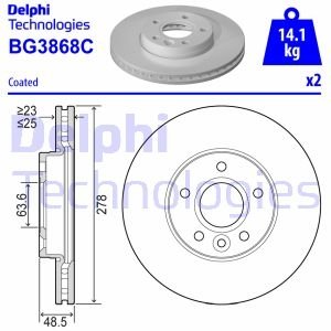 Гальмiвнi диски Delphi BG3868C