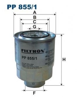Фiльтр паливний FILTRON PP 855/1 (фото 1)