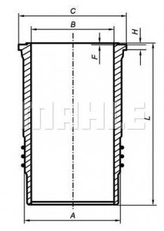 Гільза MAHLE / KNECHT 037WN48 (фото 1)