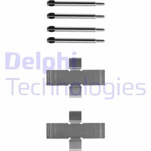 Гальмівні колодки (монтажний набір) Delphi LX0006 (фото 1)