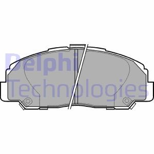 Дисковые тормозные колодки, комплект Delphi LP0944