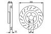 Диск тормозной MERCEDES W211/221 F Spoprt/AMG "05>> BOSCH 0 986 479 412 (фото 1)