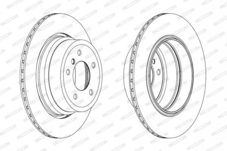 Гальмівний диск FERODO DDF1868C-1