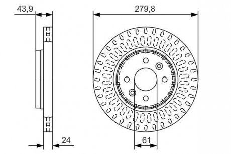 Диск гальмівний BOSCH 0 986 479 A85