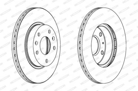 Гальмівний диск FERODO DDF1151C